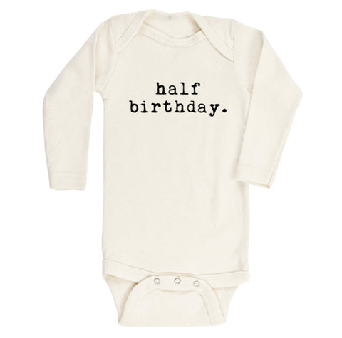 HALF BIRTHDAY LONG SLEEVE BODYSUIT