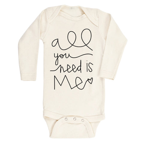 ALL YOU NEED IS ME LONG SLEEVE BODYSUIT