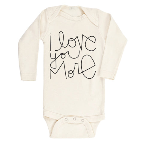 I LOVE YOU MORE LONG SLEEVE BODYSUIT